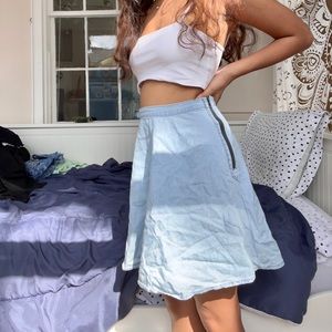 Blue Skater Skirt